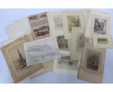 A LARGE COLLECTION OF LITHOGRAPHS AND PENCIL SKETCHES BY REGINALD PHILLIMORE (BRITISH 1855-1941), including approximately 30 
