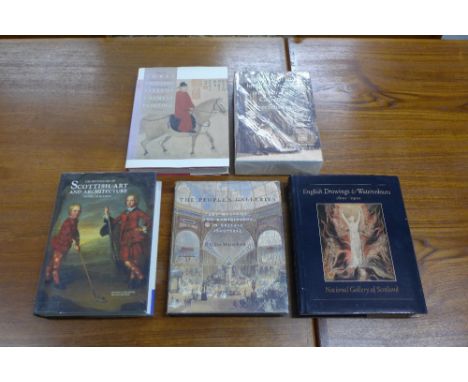 Collection of art books, including The Dictionary of Scottish Art and Architecture, The People's Gallery, English Drawing and