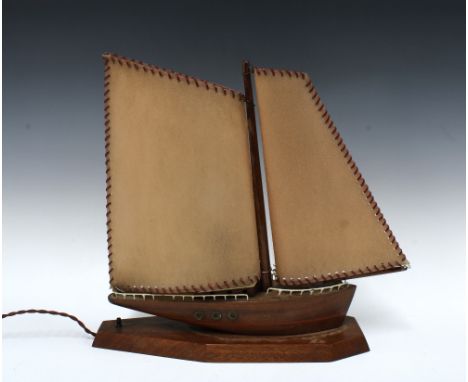 Vintage boat table lamp, 42 x 40cm