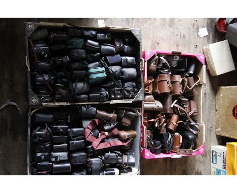 Various Cameras: a quantity of various cameras, mostly plastic compact examples (3 boxes)