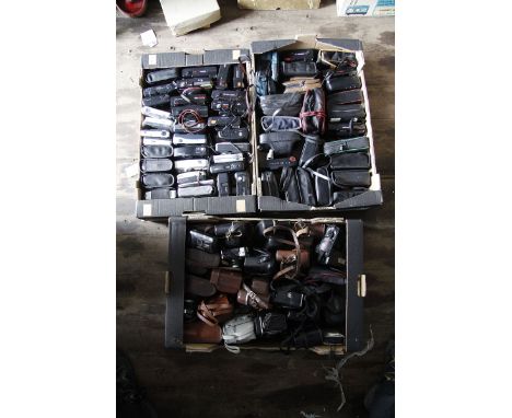Various Cameras: a quantity of various cameras, mostly plastic compact examples (3 boxes)