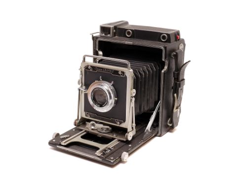 A Graflex Crown Graphic Camera, with Ennit f/4.7 127mm lens