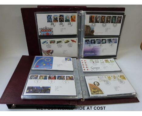 Four albums of GB first day covers