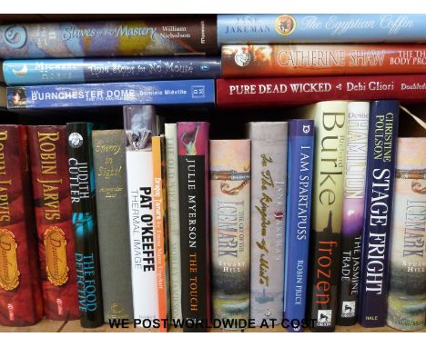 A collection of 40 plus modern first editions all signed by their authors, including Stuart Hill, Jane Jakeman, Debi Gliori a