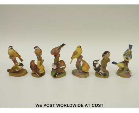 Six Royal Worcester bird figures, all pairs 