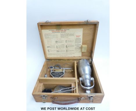 A cased "Speedy" moisture tester by Thomas Ashworth & Co, Burnley England 