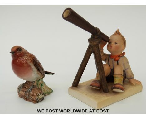 Goebel Hummel figure and a Beswick bird