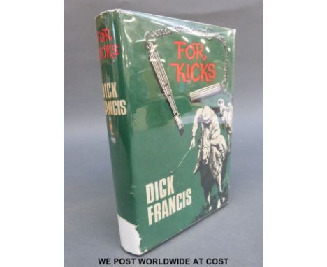 Dick Francis, For Kicks (London, Michael Joseph, 1965) green boards, gilt lettering to spine. First edition, first printing c