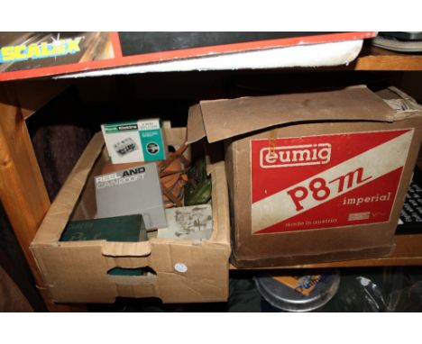Eumig P8M Imperial reel to reel recorder and box of accessories
