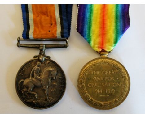 British War medal and Victory to J65345 R. Tinsley, A.B, R.N, in box of issue