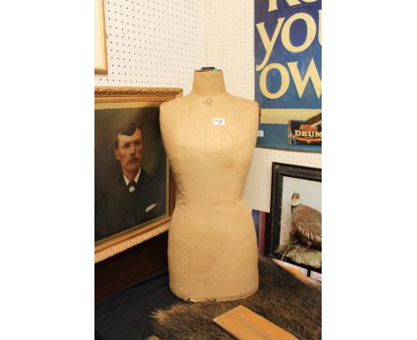 Linen mannequin torso, 85cm