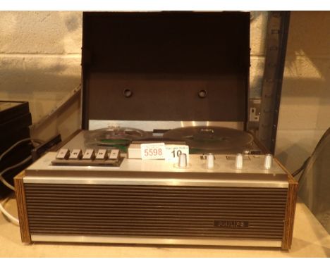 Philips portable reel to reel four track tape recorder, model n4308