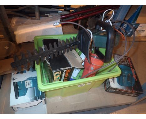 Black and Decker jigsaw, sander, electric saw, lamp and extension 