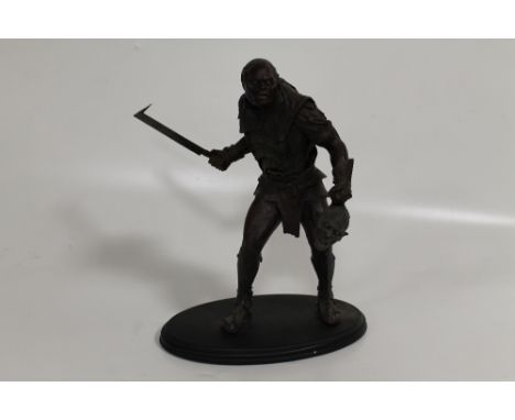 A BOXED SIDESHOW WETA COLLECTIBLES LORD OF THE RINGS, THE TWO TOWERS "UGLUK, URUK-HAI CAPTAIN POLYSTONE FIGURE"