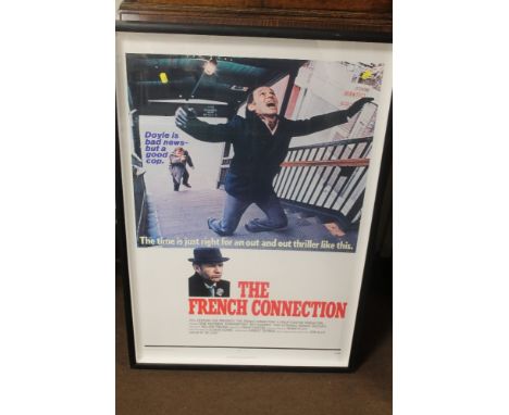 A FRAMED AND GLAZED LITHOGRAPH POSTER FOR 'THE FRENCH CONNECTION ' DATED 1971, marked 71/316