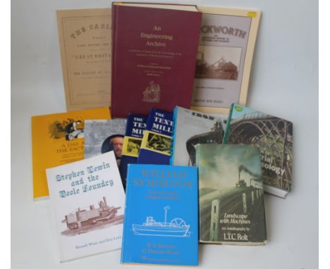 A COLLECTION OF BOOKS - 19TH CENTURY INDUSTRY, MINING, IRONWORKS, BIOGRAPHIES OF ENGINEERS ETC. including Brunel interest, 'A