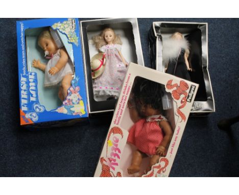 FOUR BOXED VINTAGE "PEDIGREE" DOLLS, consisting of a "Lizzie", "First Love" and two Miss Pedigree" (4) 