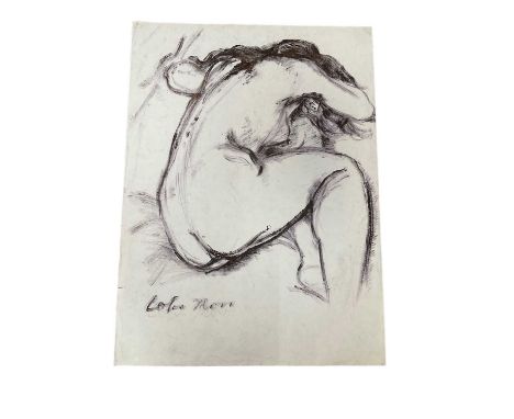 *Colin Moss (1914-2005) mixed media, nude, signed, 67 x 56cm, together with a pencil nude study
Reclining nude has some creas