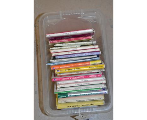 Ordnance survey maps for Northumberland, Lake District and Scotland, etc.