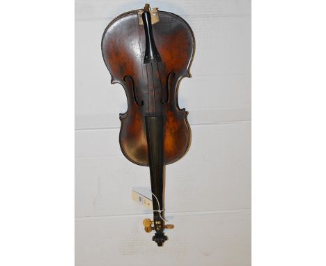 A Stradivarius copy violin.