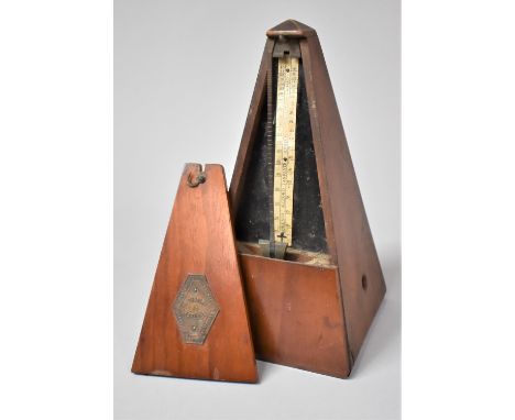 A Continental Metronome, Maelzel, 22cm high, In Need of Some Attention 