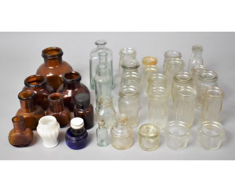 A Collection of Vintage Glass Bovril Bottles etc 