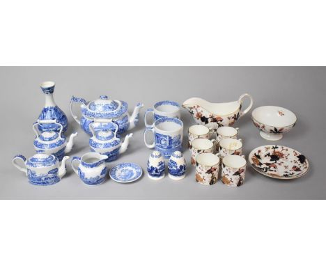 A Collection of Spode Italian Pattern China to comprise Teapot, Vases, Miniature Teapot, Mugs, Jug Etc together with a Collec