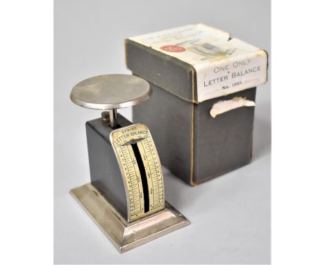 A Vintage Challenge Spring Letter Balance, with Original Cardboard Box 