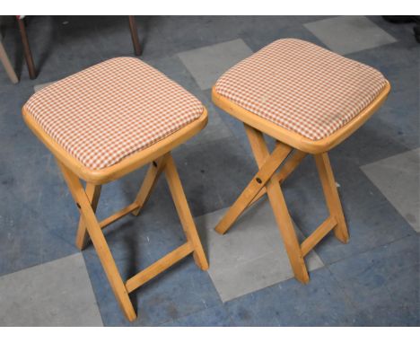 A Pair of Vintage Folding Stools 