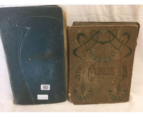 2 ALBUMS OF VINTAGE POSTCARDS