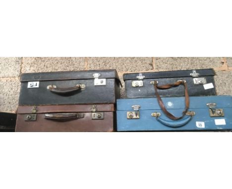 EMPTY PICNIC HAMPER CASE, 2 SMALL ATTACHÉ CASE &amp; A DOCTORS CASE A/F