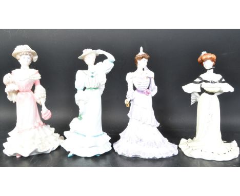 Coalport - Golden Age - A collection of four vintage 20th century bone china Coalport lady figurines to include Beatrice at t