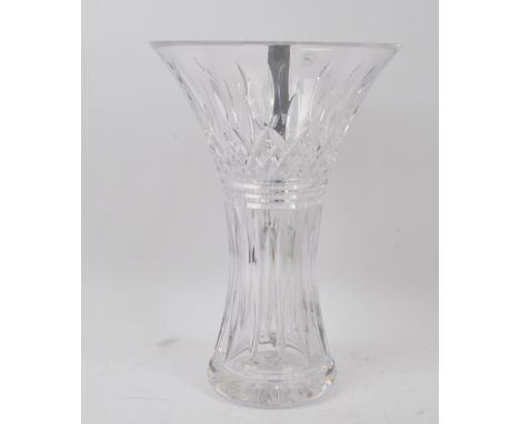 Waterford Crystal - A NOS New Old Stock boxed Waterford Crystal glass Lismore vase. Measures 31cm tall. Good condition.&nbsp;