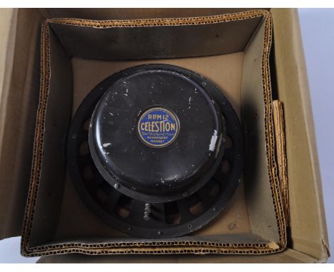 Celestion - A Celestion RPM12 speaker of circular form in original box. Permanent Magnetic.&nbsp;