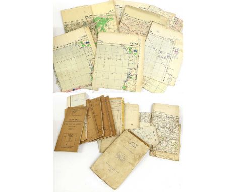 Six UK Ordnance Survey 1940 War Revision Maps, comprising sheet 41 - Anglesey; sheet 42 - Llandudno &amp; Denbigh; sheet 52 -