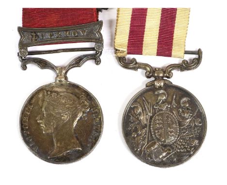 A Victorian Long Service Pair of Medals, awarded to 2531 PTE.D.COSGROVE, 3RD RIFLE BDE., comprising an Indian Mutiny Medal 18