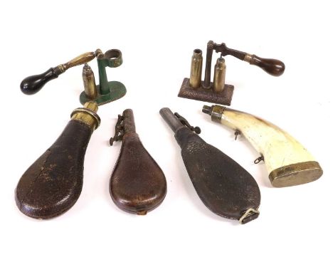 Shotgun Accessories, comprising a 12 bore redecapper by James Dixon &amp; Sons, Sheffield, another unmarked 12 bore redecappe