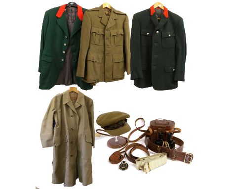 A Second World War Officer's No.2 Dress Uniform, comprising a tunic with buttons removed (but present), a pair of trousers an