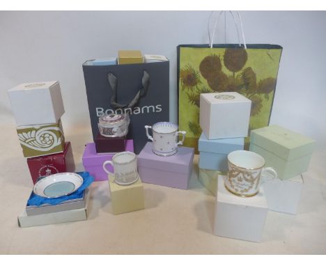 A large collection of individually boxed royal commemmorative porcelain and bone china trinket boxes from the Royal Collectio