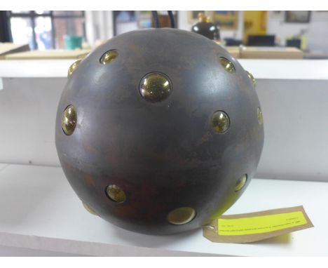 A Holm Sorensen &amp; co metal and glass ceiling light pendant 