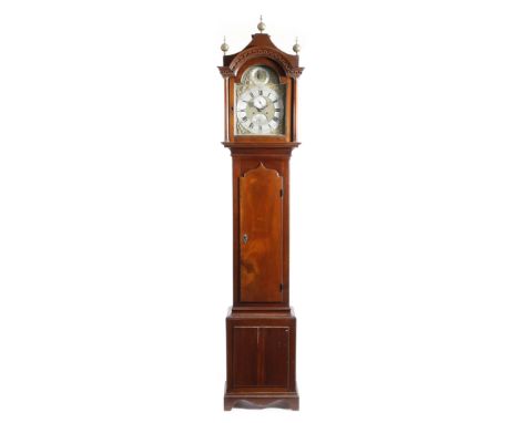 A late George III mahogany longcase clock by John Price of Chichester, the eight day movement with an anchor escapement and f