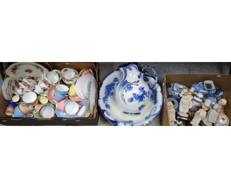 Ceramics - a Colclough tea service; Royal Doulton wash jug and bowl, Capodimonte; Oriental; etc. (3)