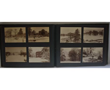 Photography - a late 19th/early 20th century gentry family's photograph album, containing 17th century and later country hous