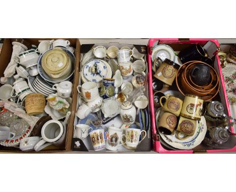 Ceramics and Glass - commemorative ware including Doulton Queen Victoria 1897 Jubilee, Edward VII coronation, George VI coron