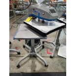2013 Stahl Hotronix Air Fusion IQ Swing Thermal Transfer Press, Model XRF, 16" X 20" Platen, on Cast