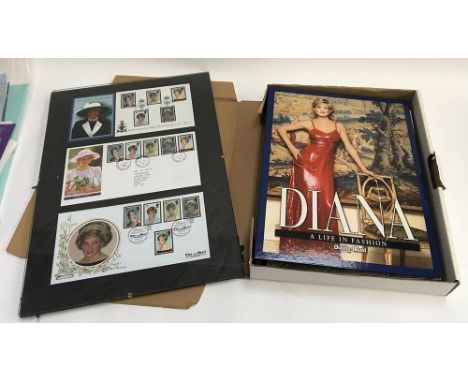 A large collection of Diana Princess of Wales ephemera; to include framed first day covers from 3 Feb 1997; Althorp guide and