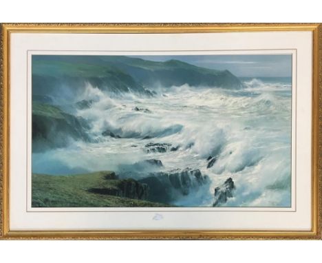 After Peter Ellinshaw, 'Where Forces Meet' limited edition signed print, signed and numbered out of 650, 47x80cm 
