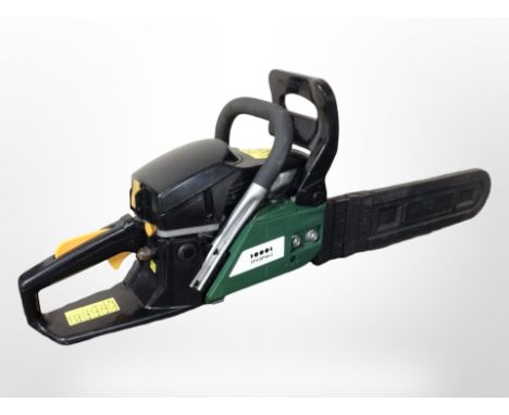 A Kingfisher petrol chainsaw.