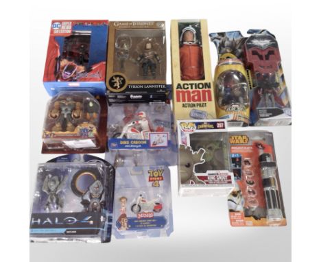 11 Hasbro, Character and other figurines including Toy Story, Action Man, Gormiti, etc., boxed