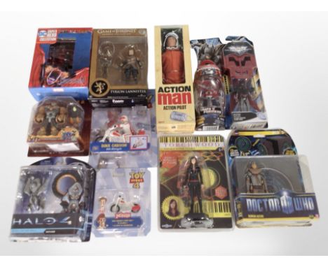 11 Hasbro, Character and other figurines including Toy Story, Action Man, Gormiti, etc., boxed